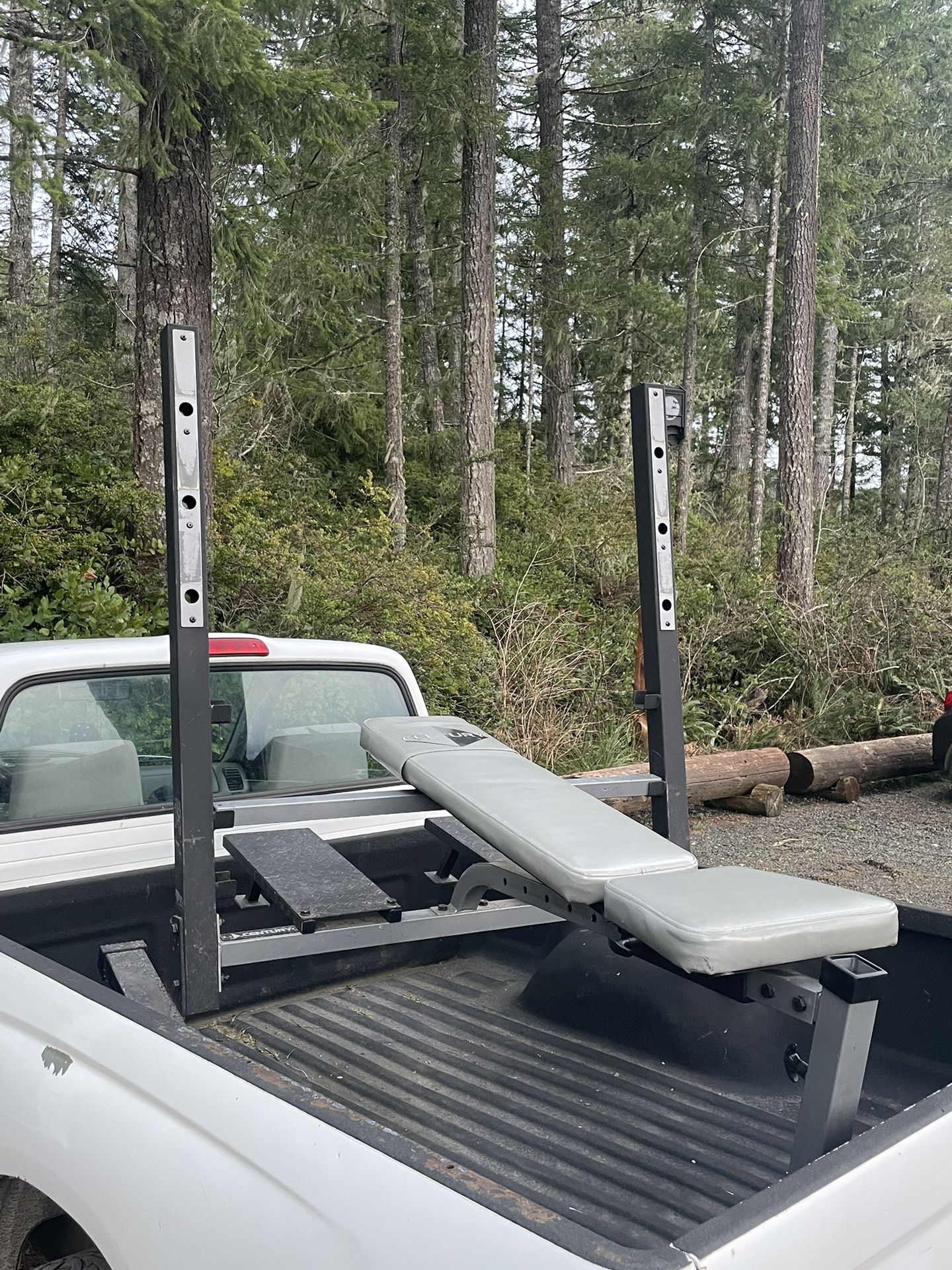 Bench Press | Gym Rack | Built In Adjustable Bench | Spotter Stand | 