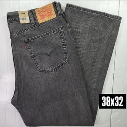 Levis 565 Loose Straight Gray Jeans