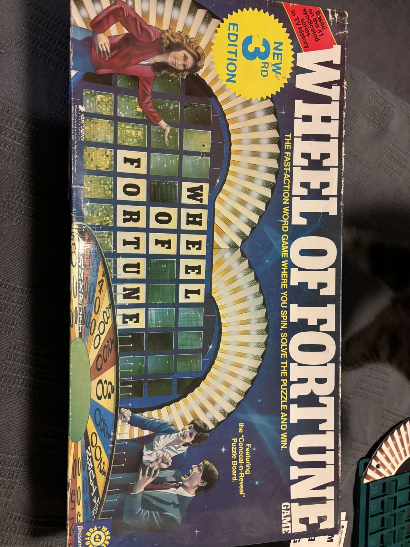 Vintage Wheel Of Fortune Board Game