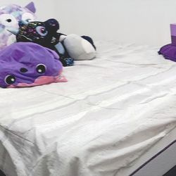 Purple mattress & frame