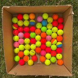 70 colorful golf balls