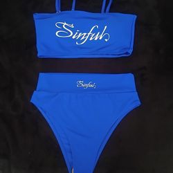 Sinful Blue Bikini Set