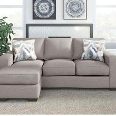 Ashley Brand Small Apartment / Dorm Sized Sectional Sofa Couch 