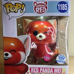 Flocked Red❤️Panda Mei Funko Pop! Exclusive