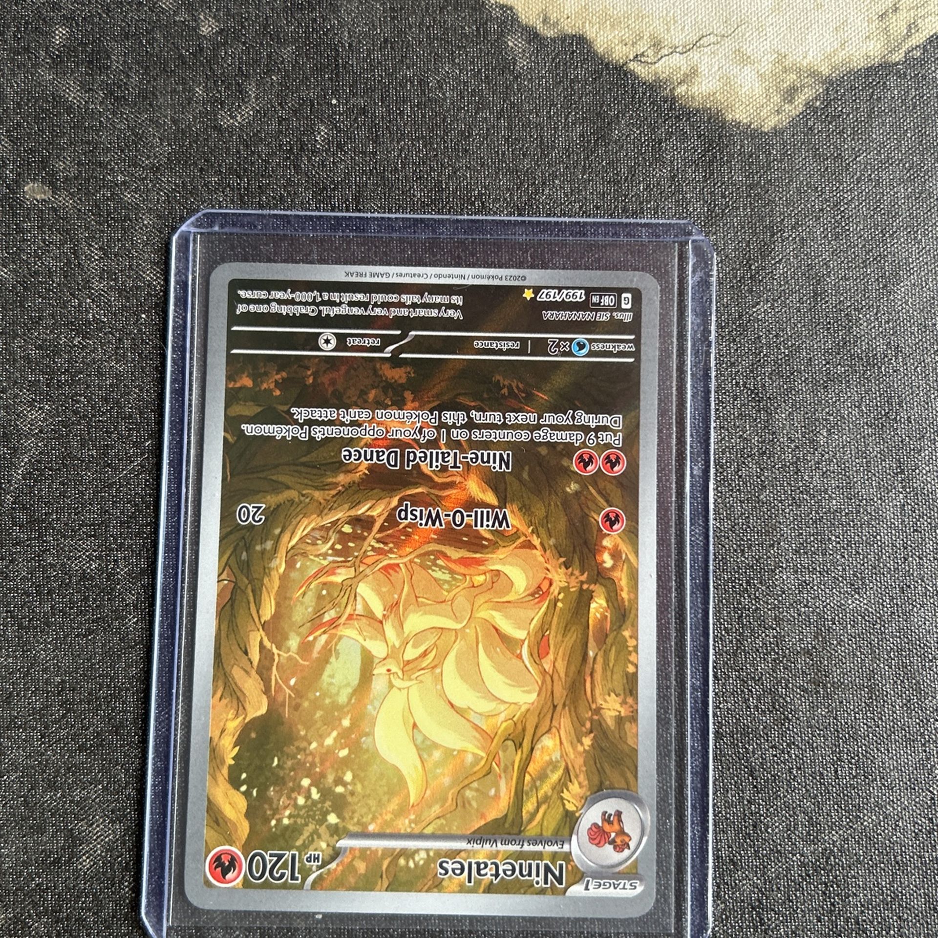 VERY SUMBITABLE Ninetails Obsdian flames 199/197