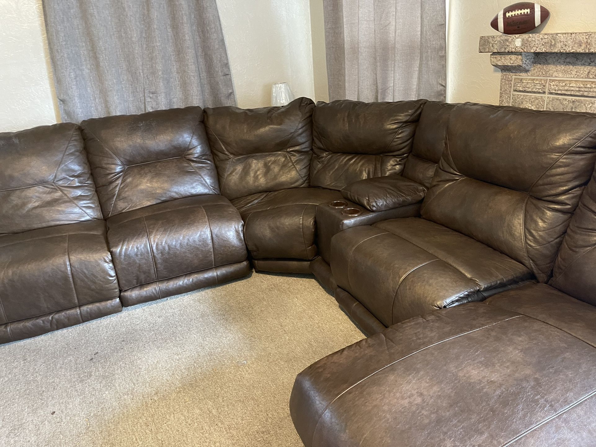 Brown Sectional 