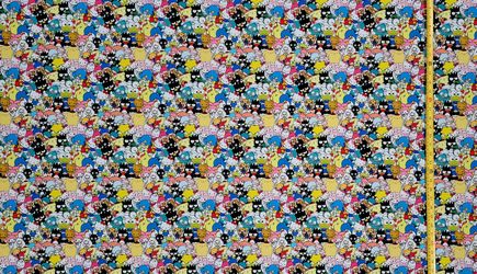 Hello Kitty FRIENDS Sanrio Cotton Fabric Half Yard 