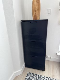 Black File Cabinet