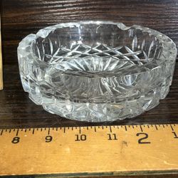 Heavy Vintage Glass Ashtray