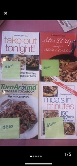Weight Watcher Cookbooks Variety New