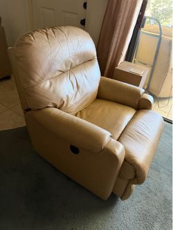 recliner leather electric