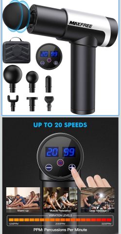 Massage Gun, Handheld Deep Tissue Massager for Athletes