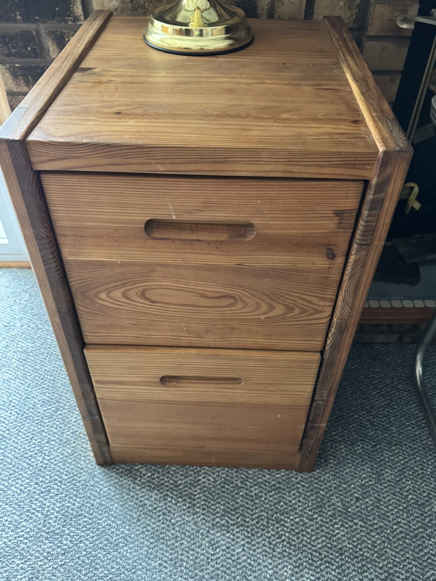 Solid Wood File Cabinet