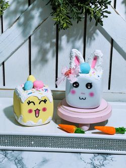 Easter Marshmallows Decor Set 2 Tiertrays