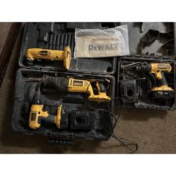 Dewalt Drill And Saws Comes With Charger And Battery