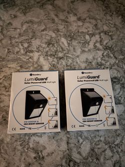2 Boundery LumiGuard Solar LED Wall Light – 2 Pack