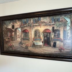 Gino’s Pizzaria 24”x48” Printed Framed Art By Ruane Manning