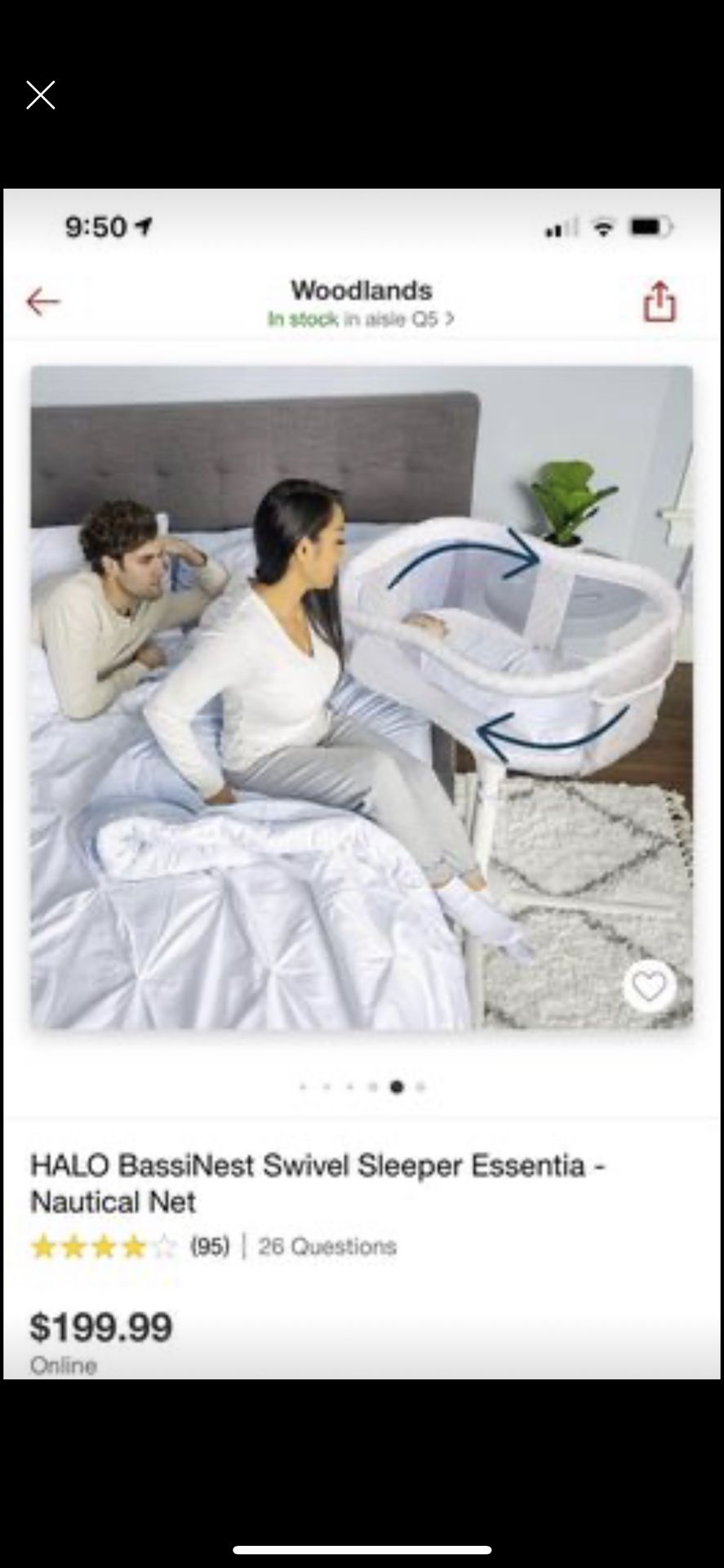 Halo Bassinet  Como Nuevo 