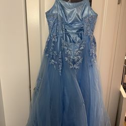 Blue prom dress