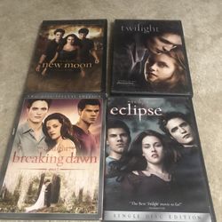 4 Twilight Dvds 