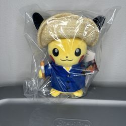 Pokémon Center × Van Gogh Museum: Pikachu Plush - 7 ¾ In. BRAND NEW