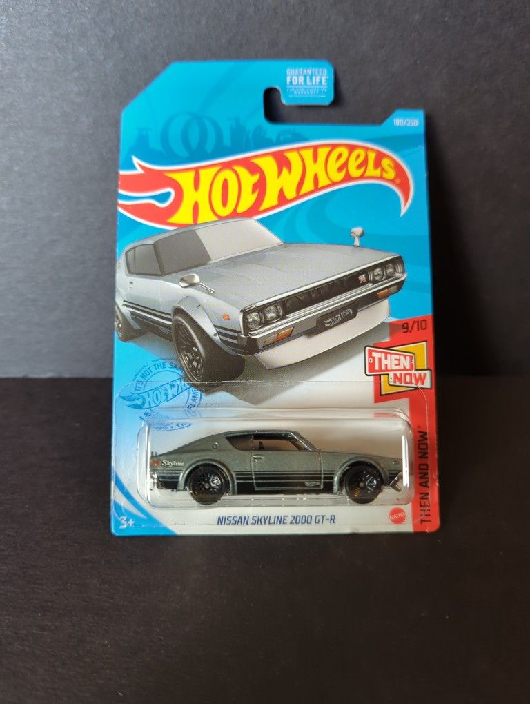 Hot Wheels Then And Now Grey Nissan Skyline 2000 GT-R