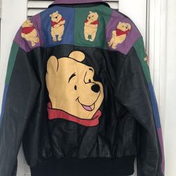 Leather Winnie Pooh Jacket 
