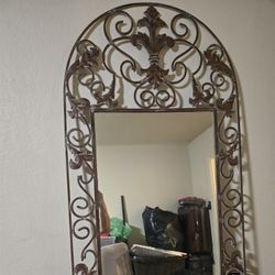 Beautiful LARGE MIRROR AND FLOATING SHELF