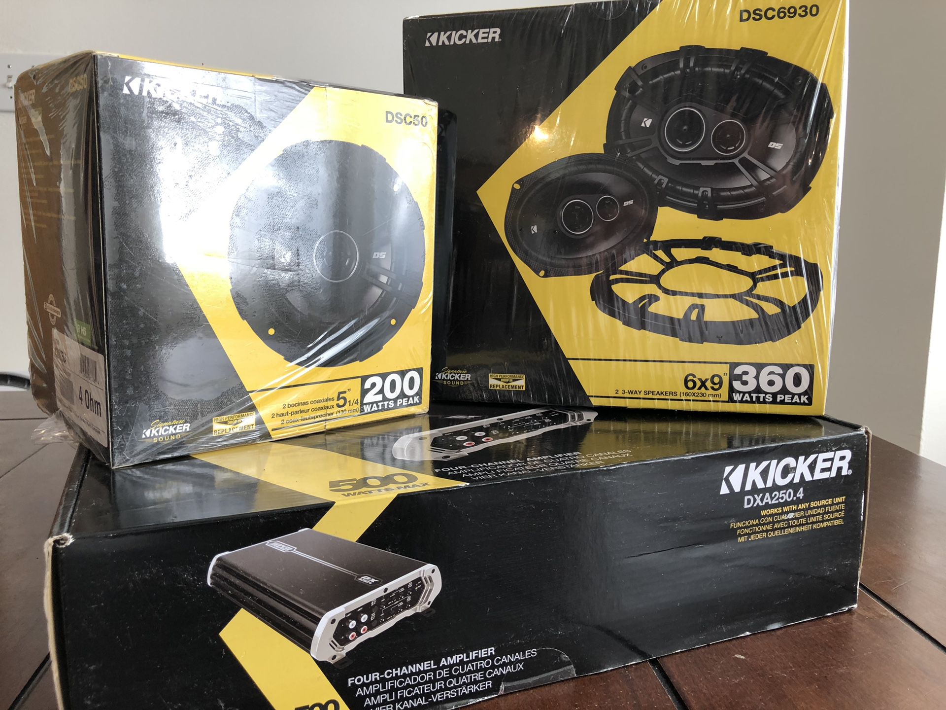 New! Kicker Audio Package + Now including Wiring