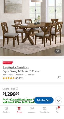 7 pieces dining table
