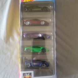 HW  MOTOR SHOW 5 pack Super Cars