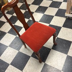 3 Red Fabric Chair 