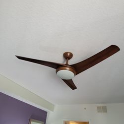 52" Minka ceiling fan with dimming led lightning