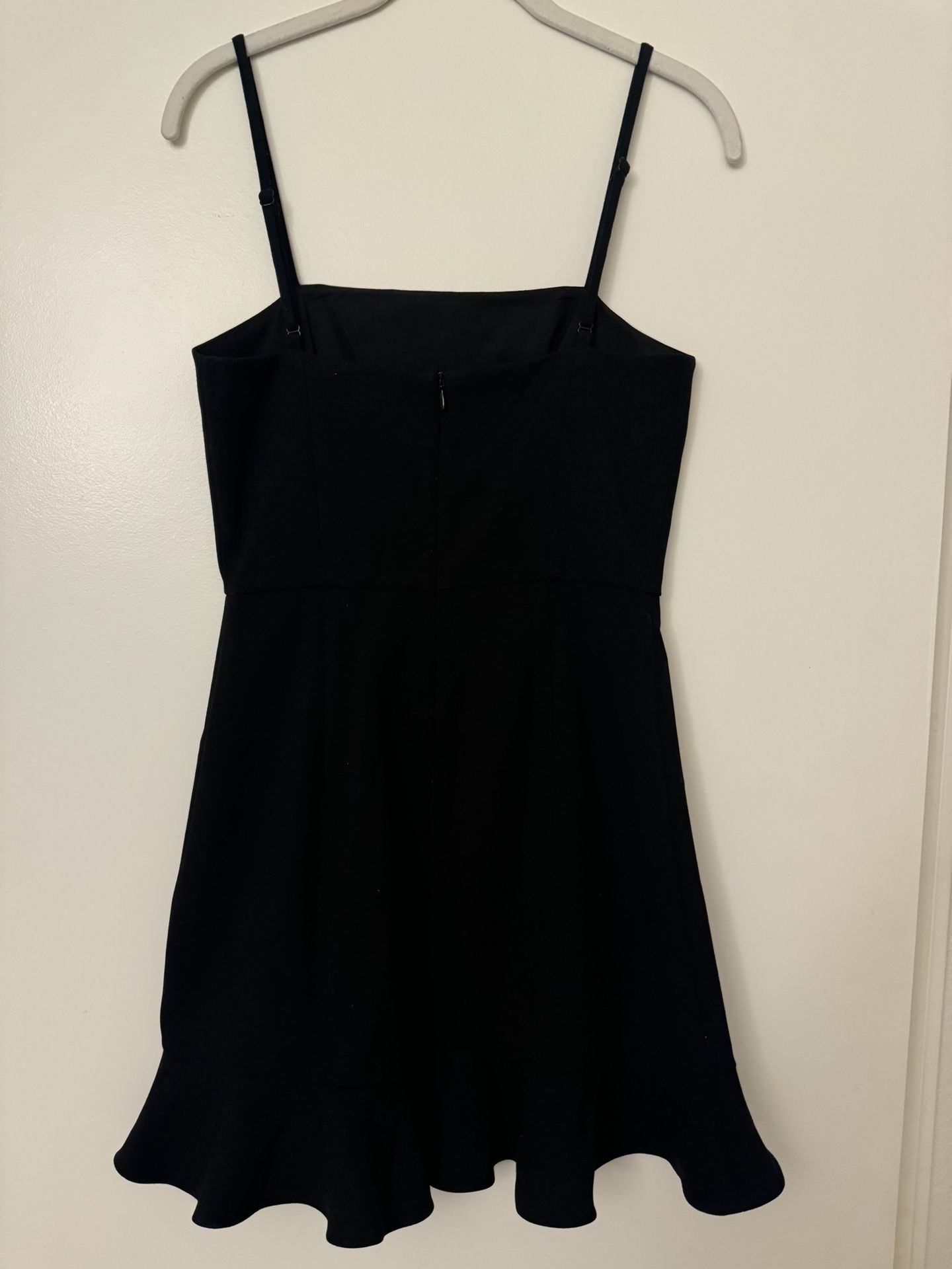 French Connection ruffle black dress size 2