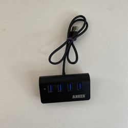 Anker 4-Port USB 3.0 Unibody Aluminum Portable Data Hub with 2ft USB 3.0 Cable