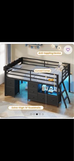 Bed with bed frame
