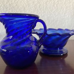 Vintage Blue Glass