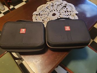Two Nintendo switch cases both together