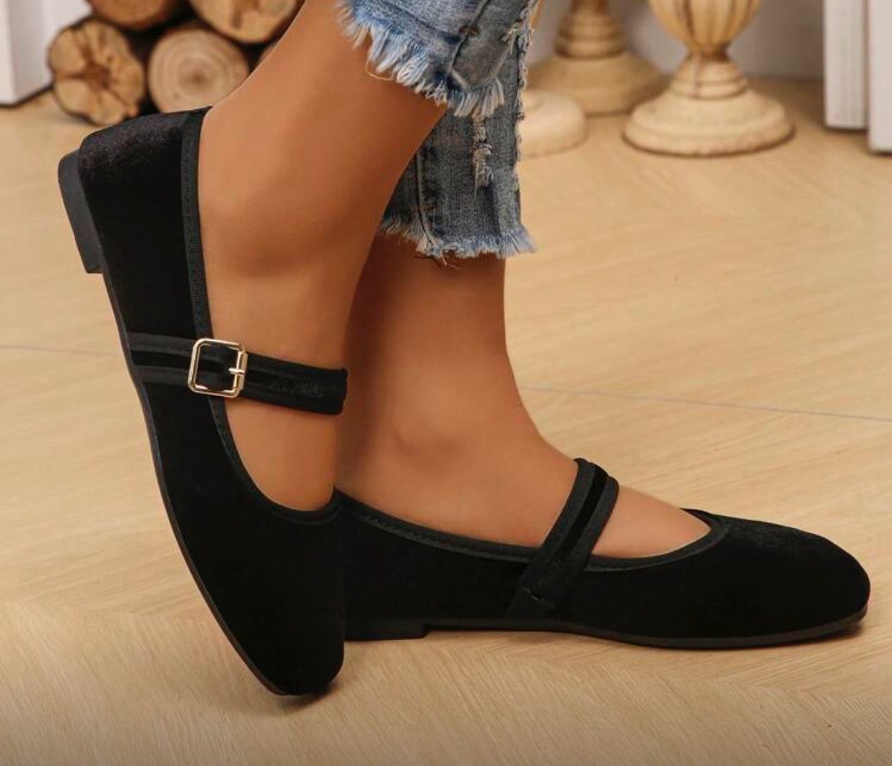 New Velvet Ballet Flats