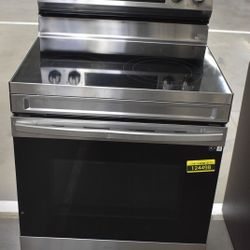 6.3 cu. ft. Smart Freestanding Electric Range with No-Preheat Air Fry & Convection in Stainless Steel
