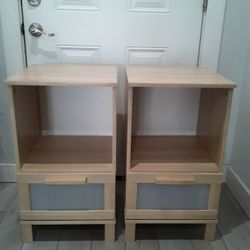2 Side Tables Nightstands End Tables 16 L X 16 W X 29 H Inches 