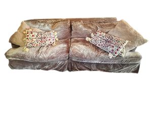 Light purple velvet couch sofa goose down