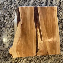 Custom Made wood Board Flip Side Candle Holder/food Board