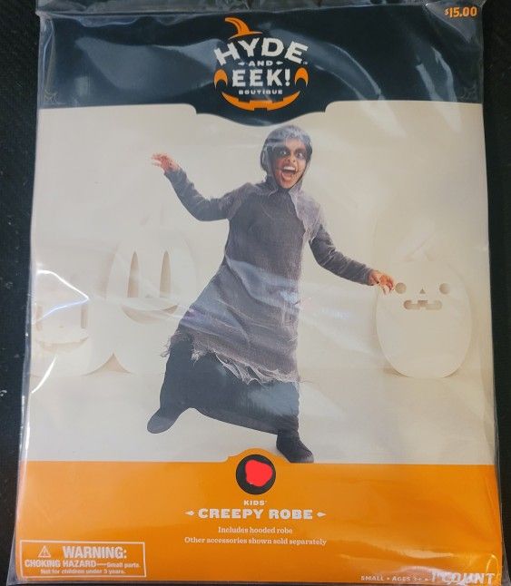 Kids creepy robe , halloween costume 