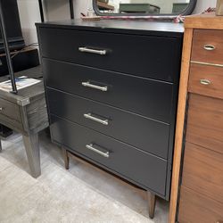 Black Mid Century Modern Dresser