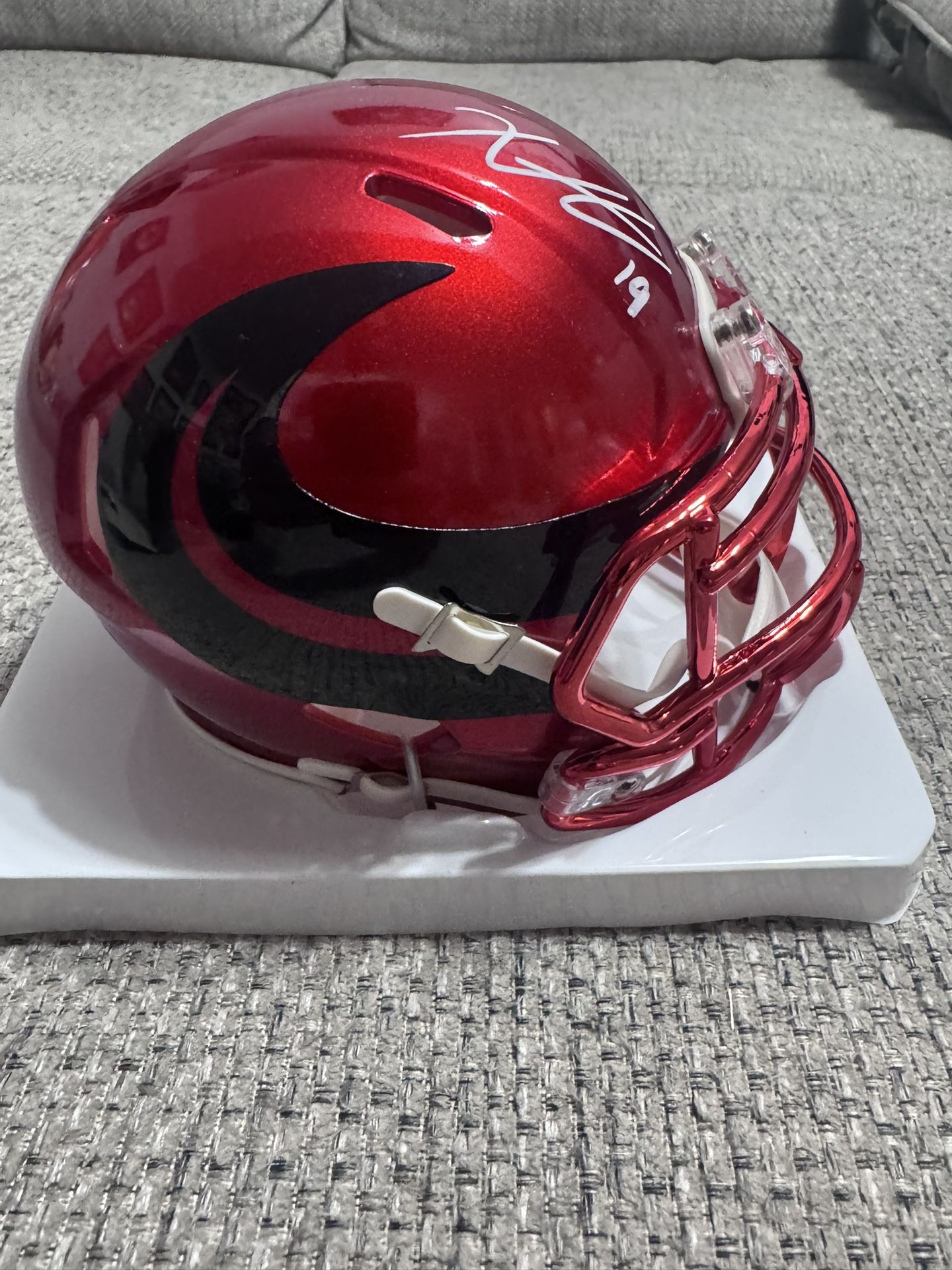 Xavier Hutchinson Signed Autographed Houston Texans Alt Mini Helmet Metabilia