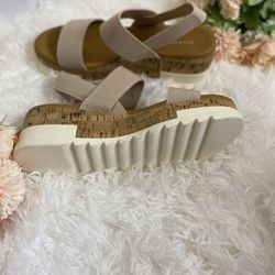 Madden Girl Esie Women's Wedge Sandals, 7.5, NIB