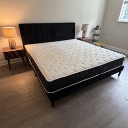 Queen Mattress + Bed Frame - 📍🏡 SUNNY ISLES BEACH