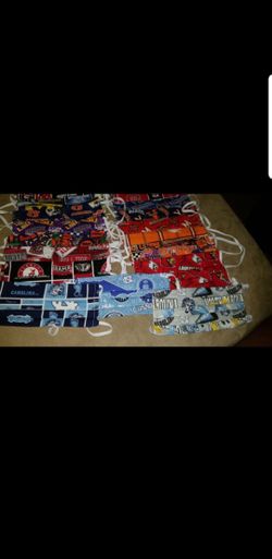 Adult Sports Team Filter Pocket Face Masks