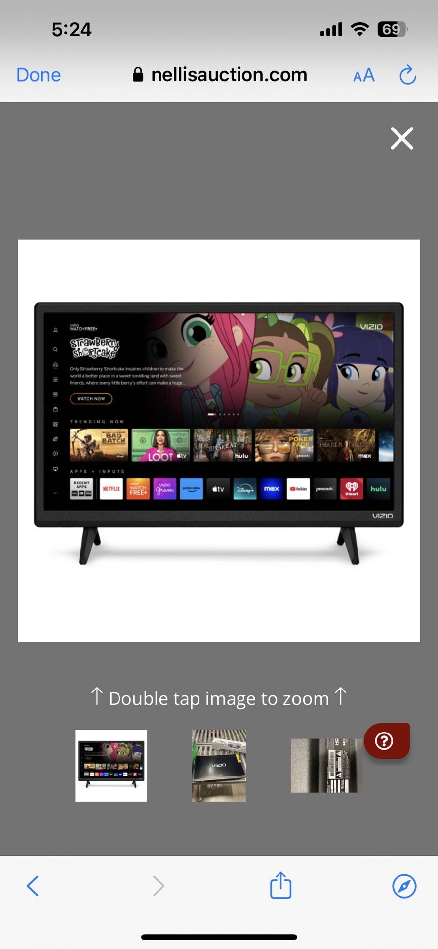 VIZIO 24-Inch D-Series Full HD 1080p Smart TV With Apple AirPlay And Chromecast Built-In, Alexa Compatibility, D24f-J09, 2022 Model